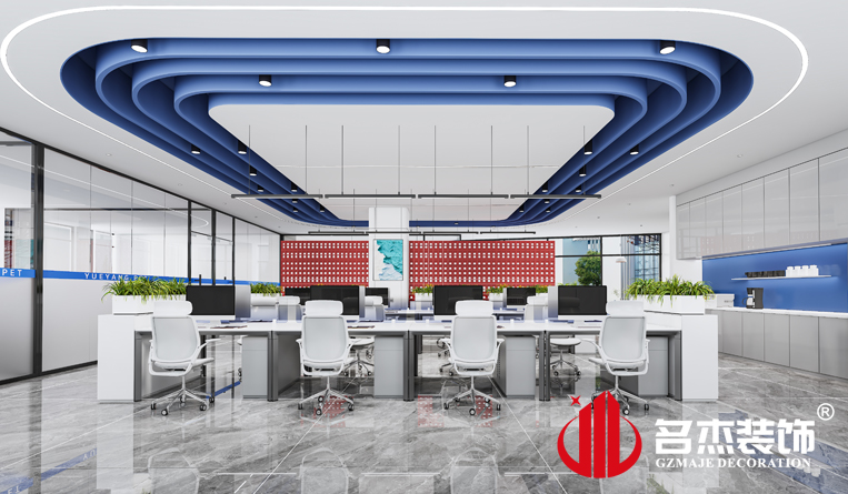 開放辦公區裝修設計效果