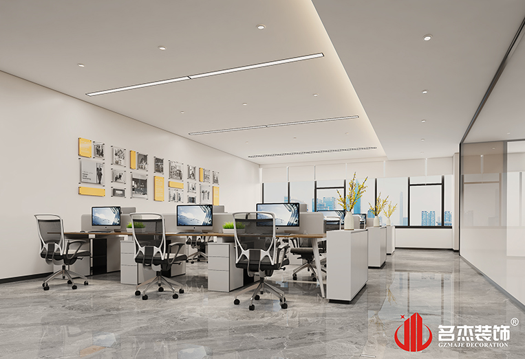 開放辦公區(qū)裝修設(shè)計(jì)效果